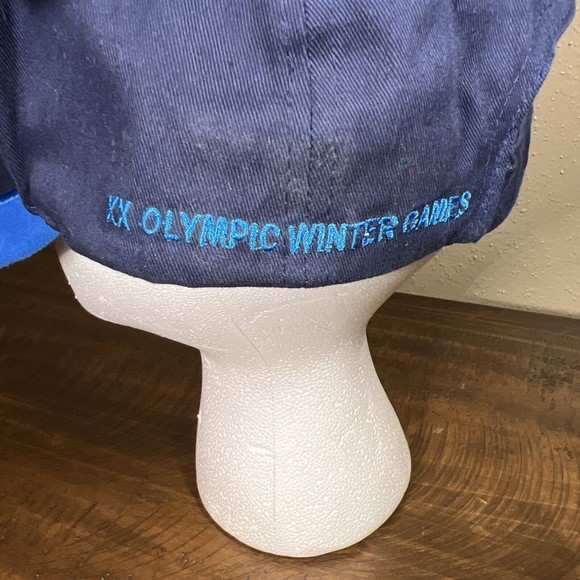 Olympics TORINO Italy 2006 Hat Cap Adjustable Asics Blue NWT - Picture 3 of 6